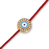 Evil Eye with Diamonds on a Red Cord