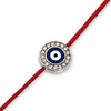 Navy Evil Eye with Diamonds Red Cord