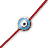 Round Evil Eye on a Red Cord