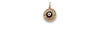 Rose Cut Diamond Evil Eye Charm