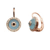 Blue Topaz Evil Eye (clip on)