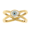 Gold band Eye ring