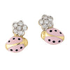 Dia.Flower Ladybug Stud