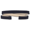 Double Wrap Leather Strap (black)