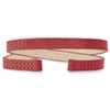 Double Wrap Leather Strap (red)