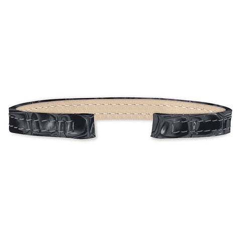 Alligator Leather Strap (black)